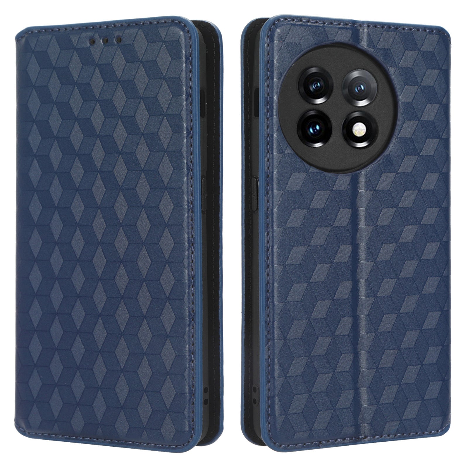 For OnePlus 11 5G Anti-scratch Protective Phone Case Stand Wallet Imprinted Rhombus Pattern PU Leather Phone Cover For OnePlus 11 5G Anti-scratch Protective Phone Case Stand Wallet Imprinted Rhombus Pattern PU Leather Phone Cover